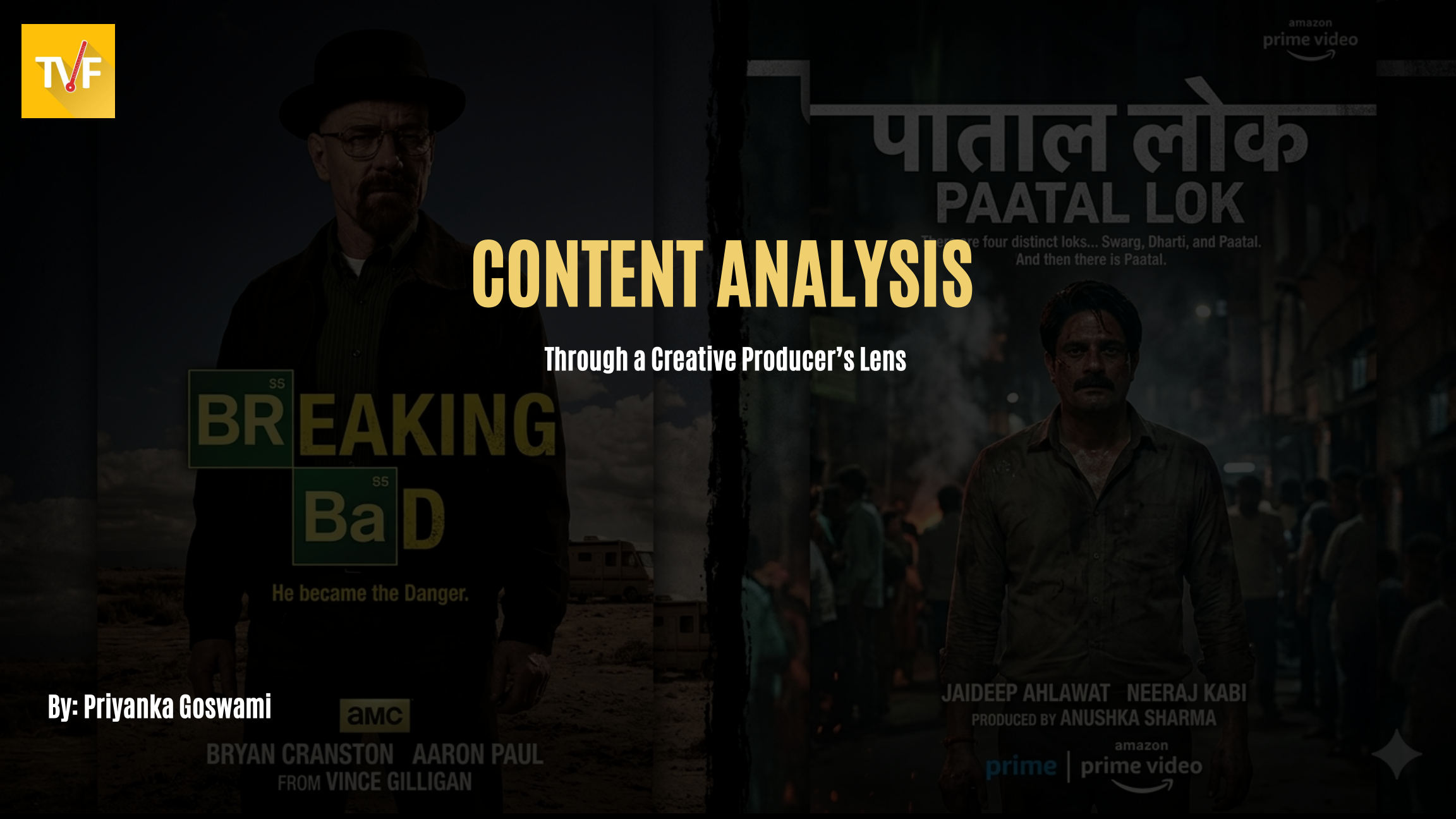 TVF Content Analysis deck, slide 1